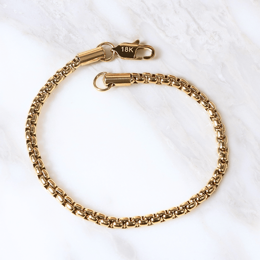 PULSERA VENECIANA ORO LAMINADO 18K