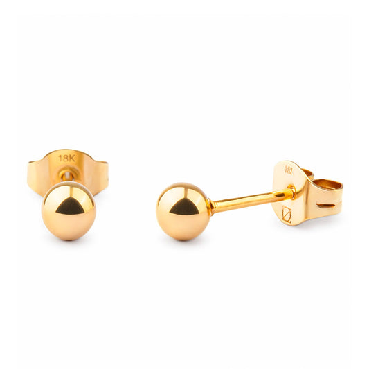 AROS BALIN 4MM ORO LAMINADO 18K
