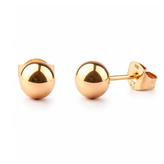AROS BALIN 6MM ORO LAMINADO 18K