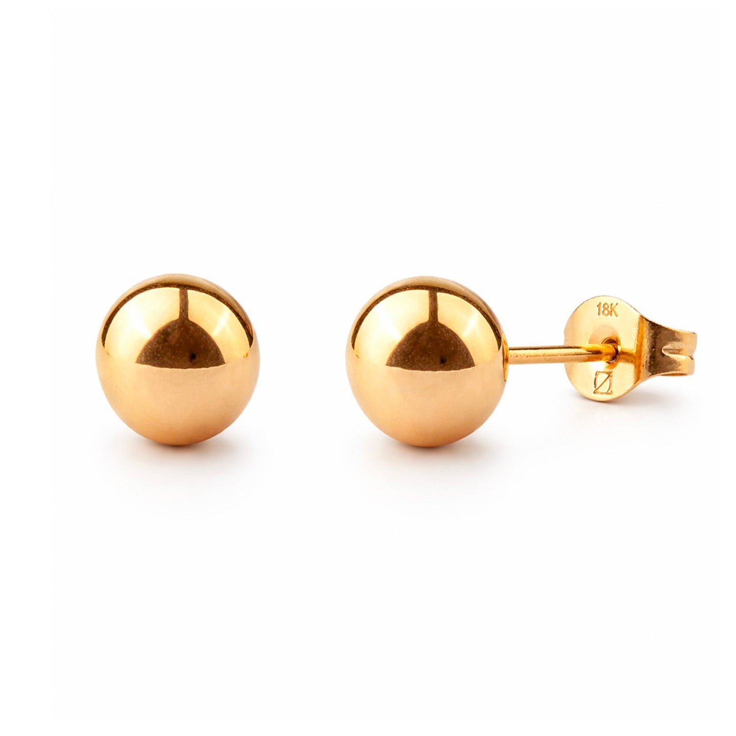 AROS BALIN 8MM ORO LAMINADO 18K