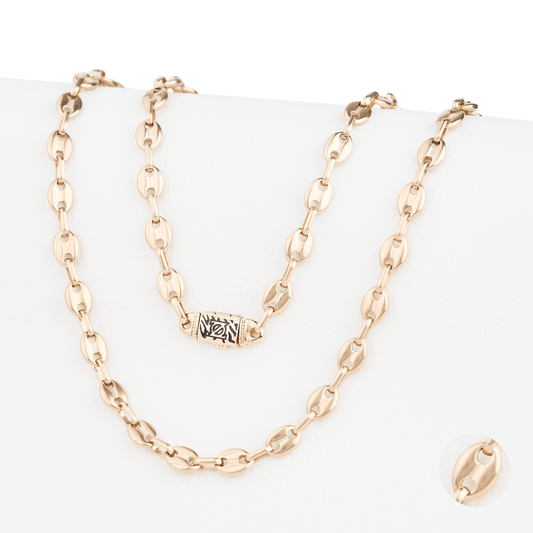 CADENA ANCLA ORO LAMINADO 18K