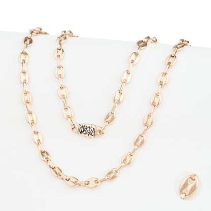 CADENA ANCLA ORO LAMINADO 18K