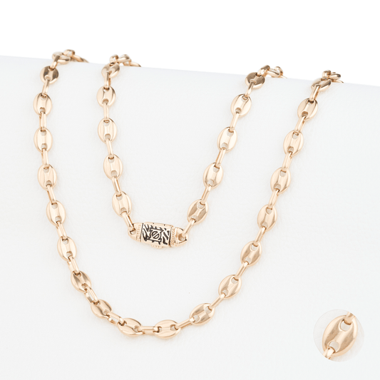 CADENA ANCLA ORO LAMINADO 18K