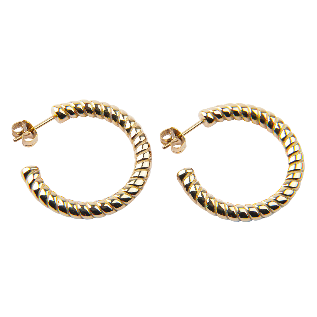 AROS ESPIRALES ORO 18K LAMINADO