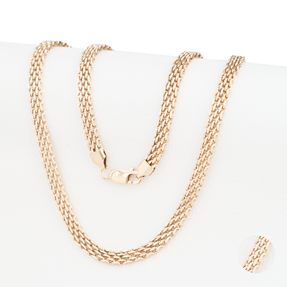 Cadena Chinesca Oro Laminado 18k