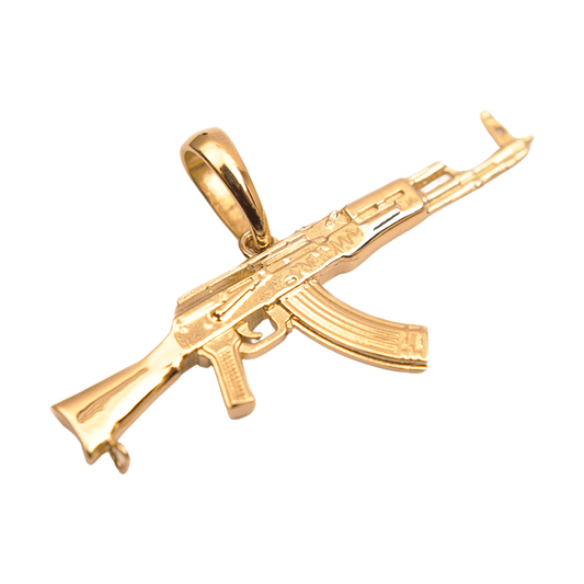 Colgante Ak 47 Oro Laminado 18k