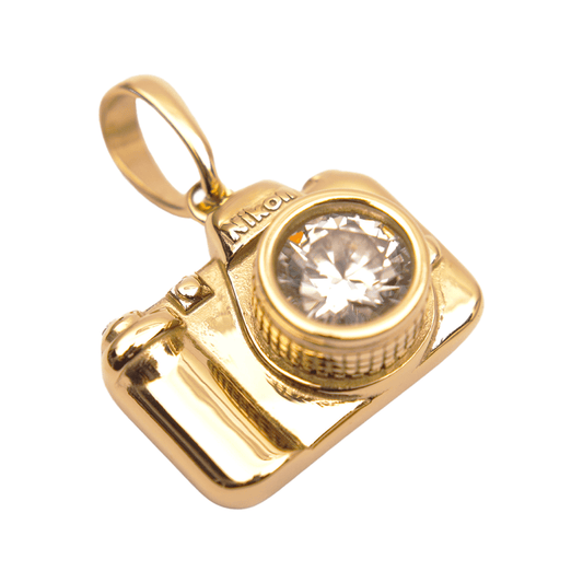 Colgante Camara Nikon Oro Laminado 18k