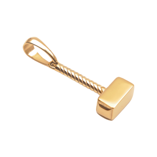 Colgante Martillo Thor Oro Laminado 18k
