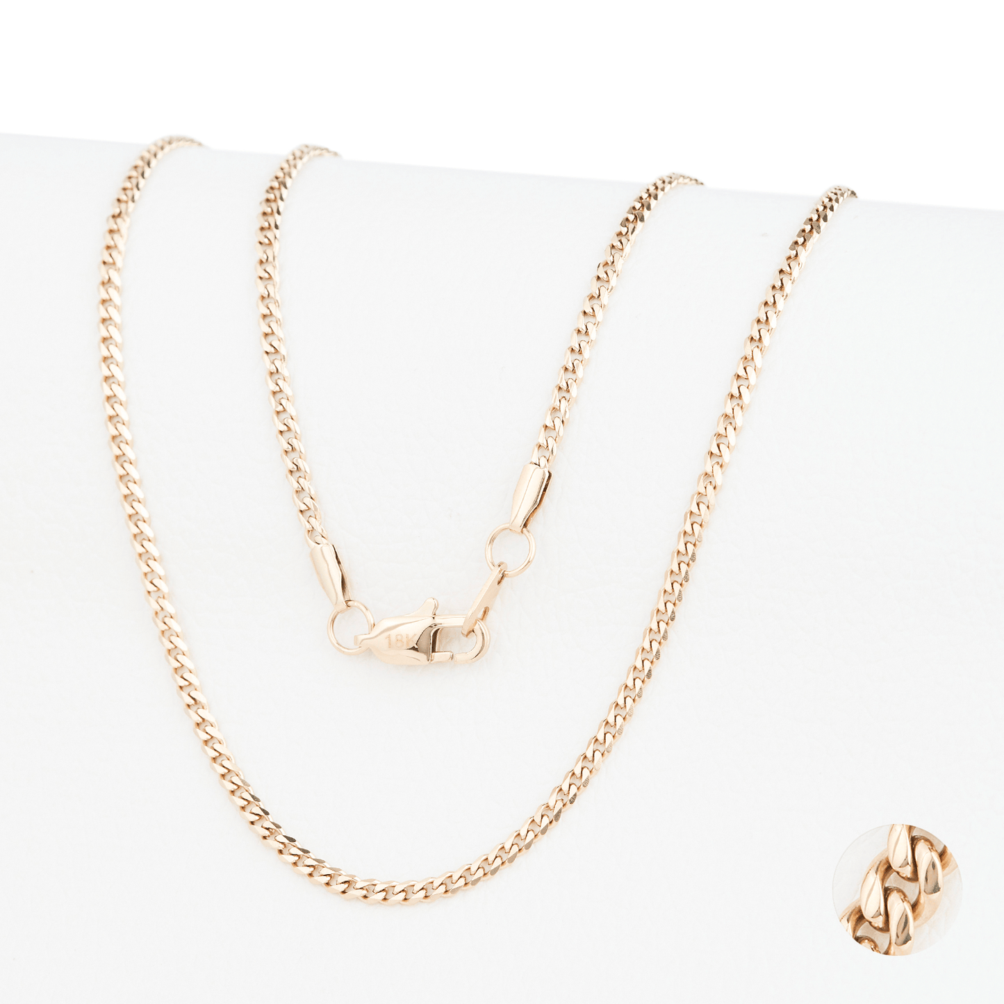 CADENA CUBANA ORO LAMINADO 18K