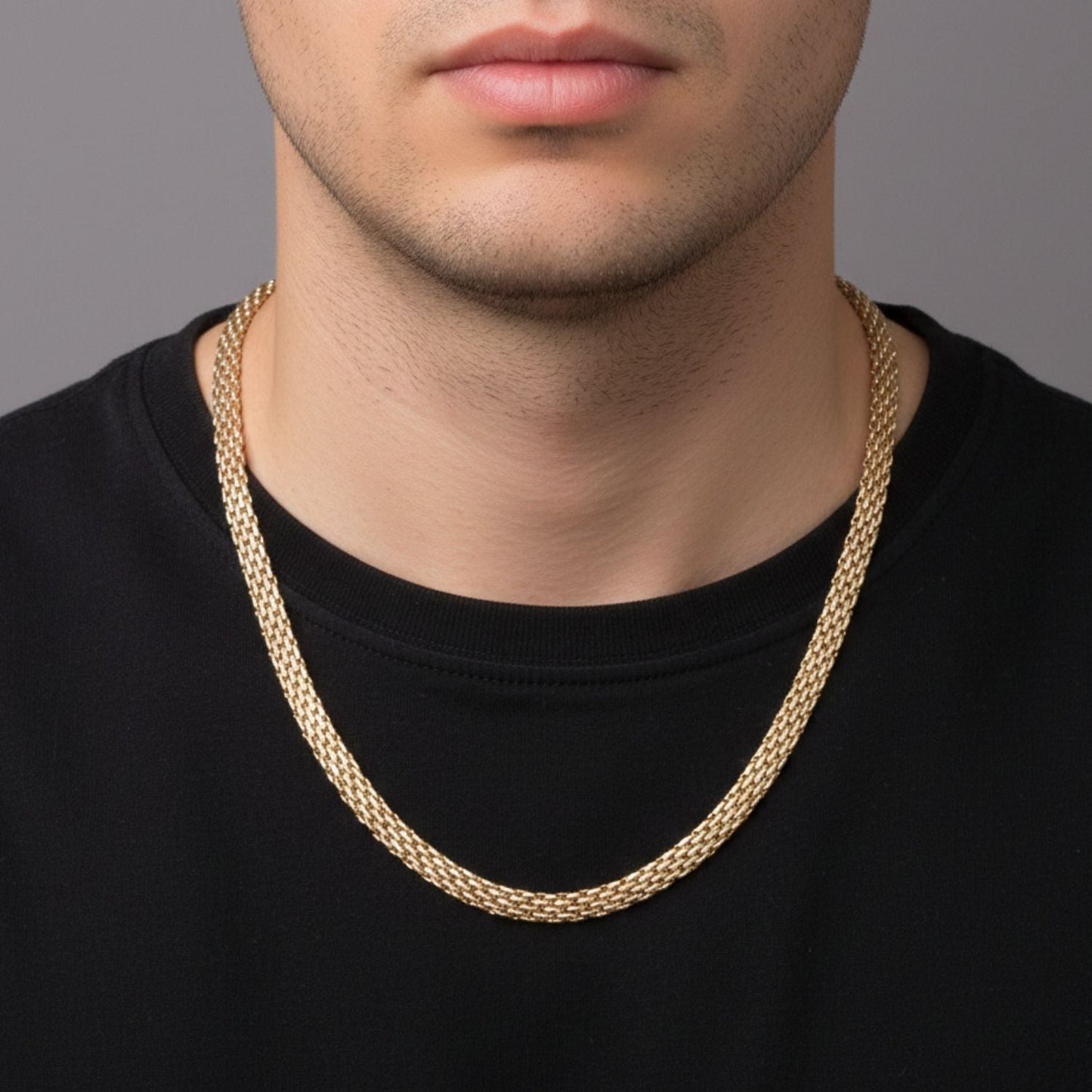 Cadena Chinesca Oro Laminado 18k