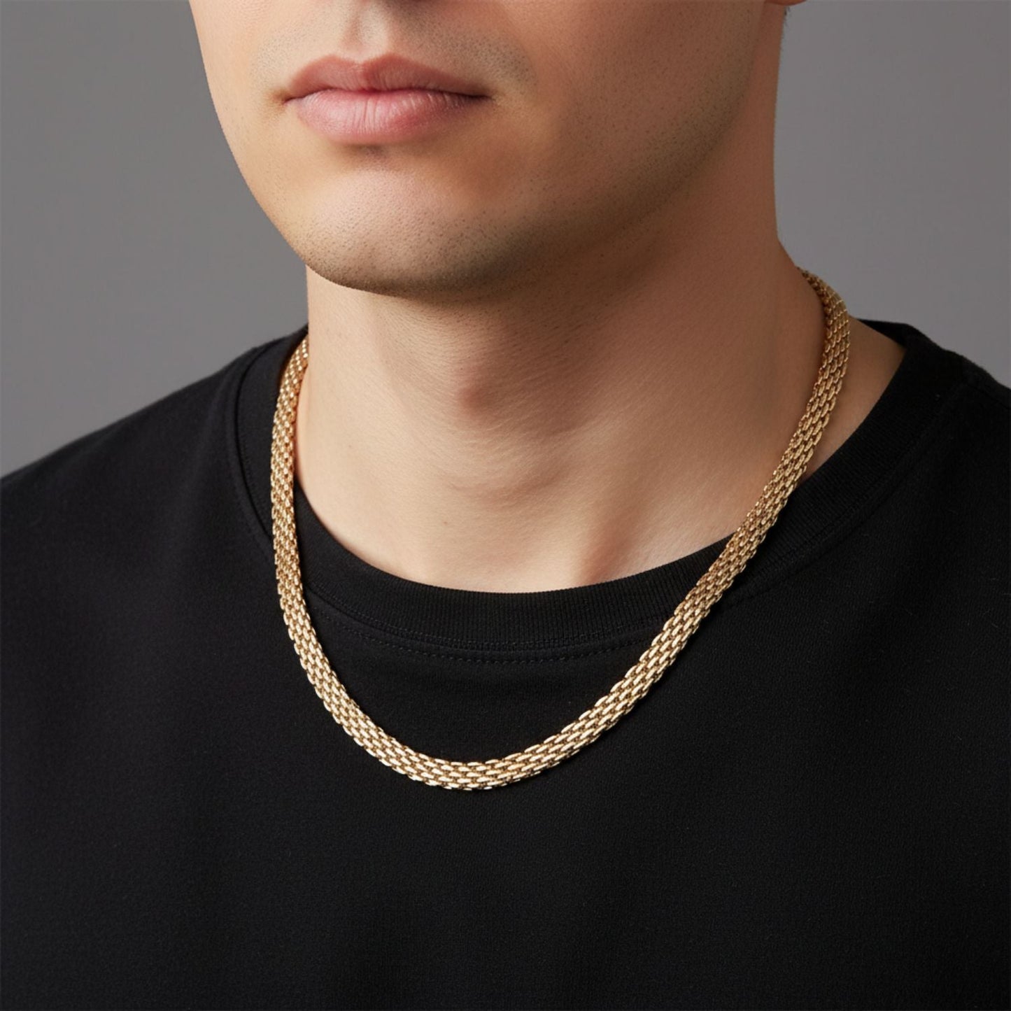 Cadena Chinesca Oro Laminado 18k