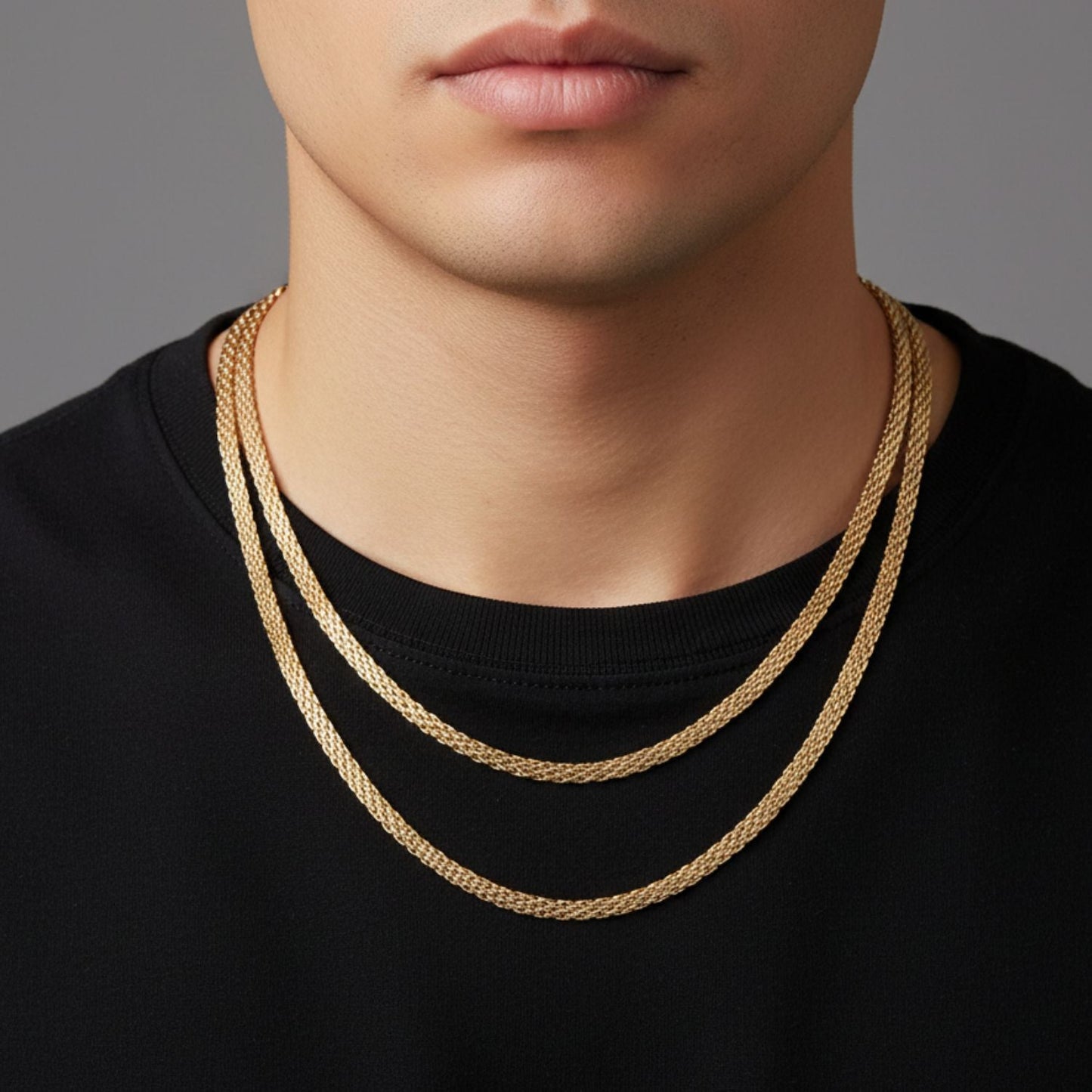 Cadena Chinesca Oro Laminado 18k