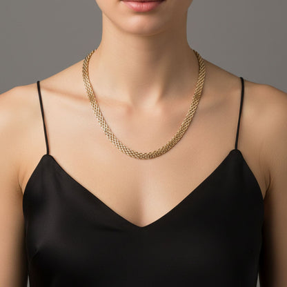 Cadena Chinesca Oro Laminado 18k