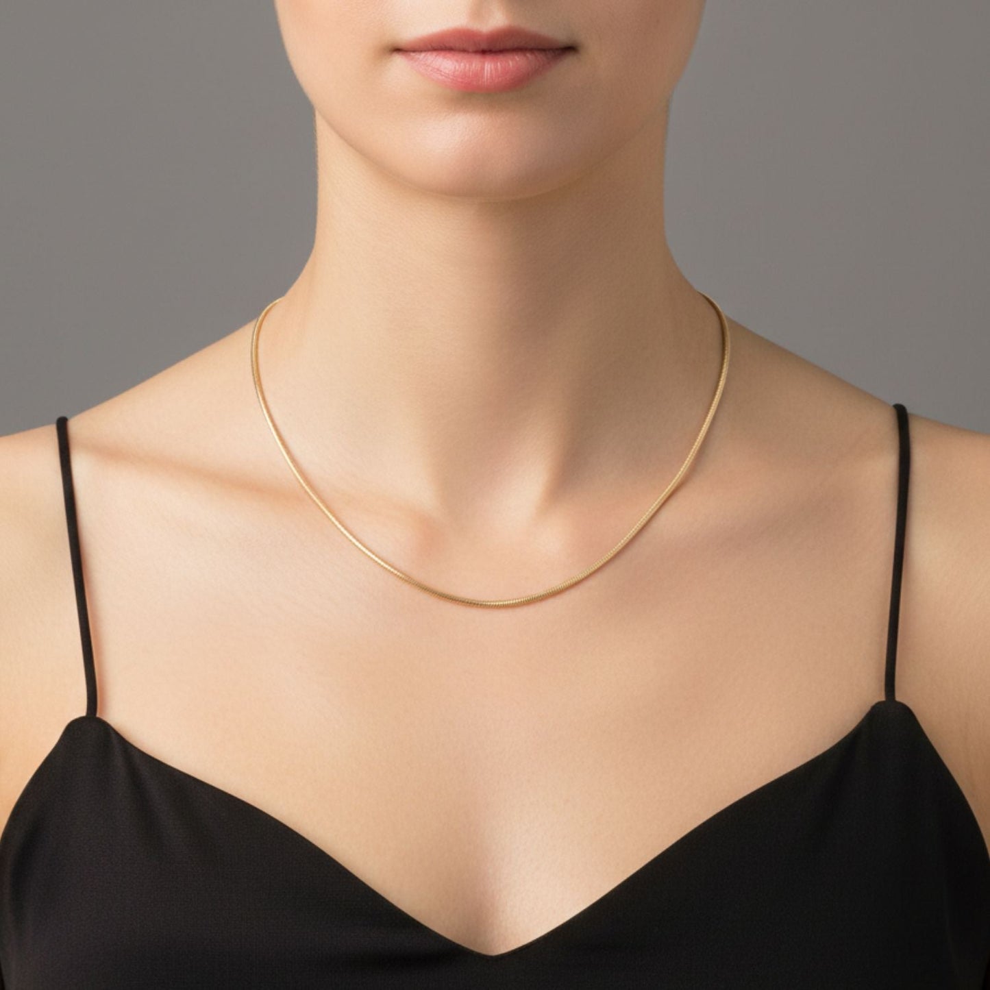 CADENA MUJER CORDÓN ORO LAMINADO 18K