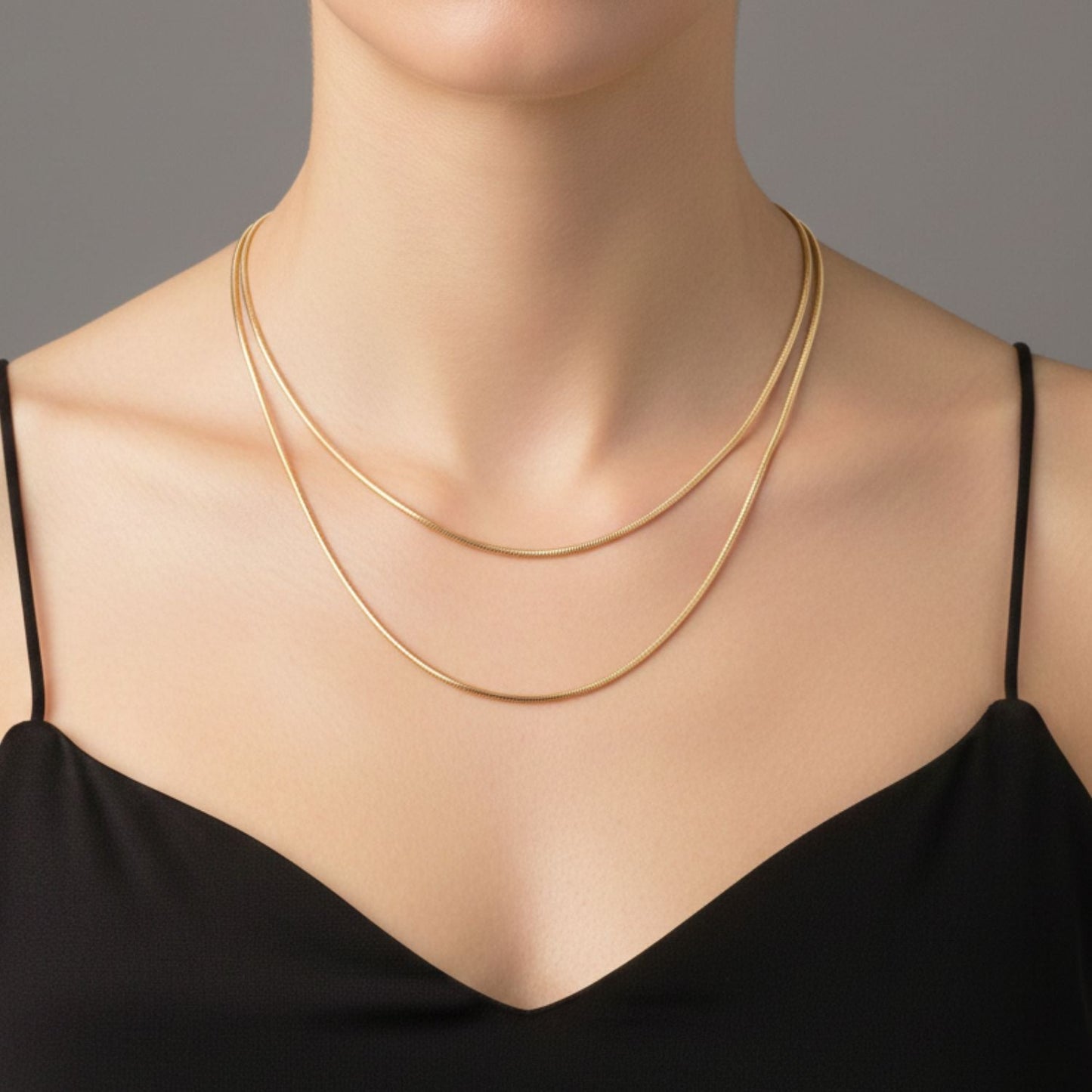 CADENA MUJER CORDÓN ORO LAMINADO 18K