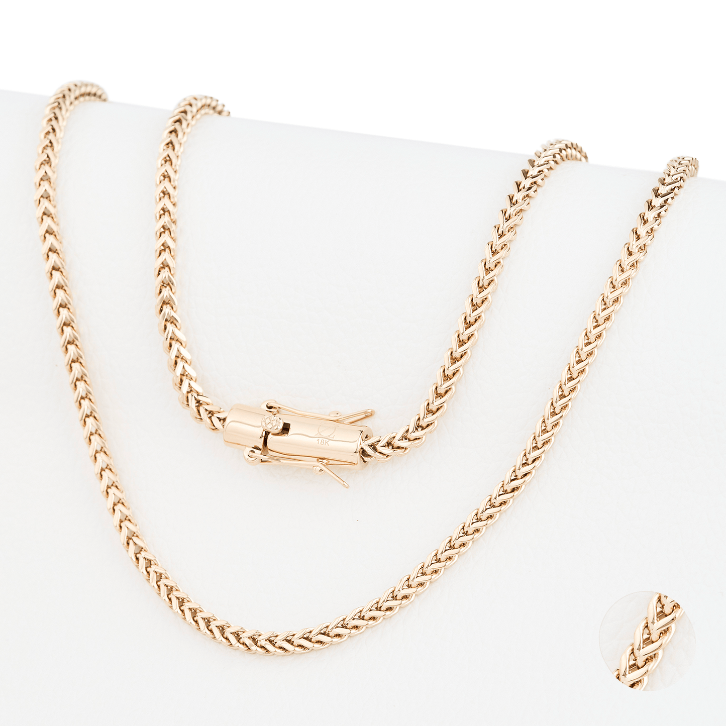 CADENA ESPIGA ORO LAMINADO 18K