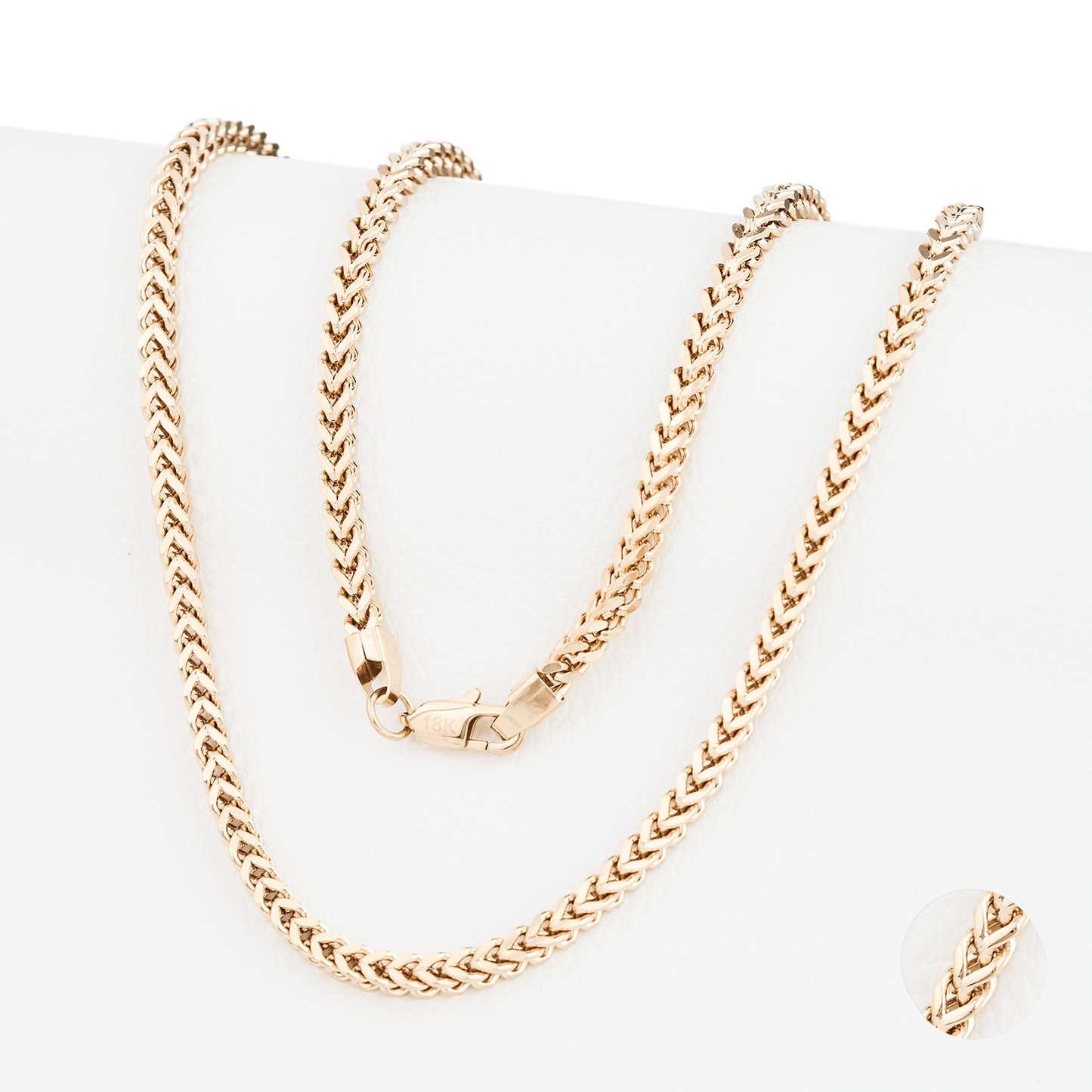 CADENA ESPIGA ORO LAMINADO 18K