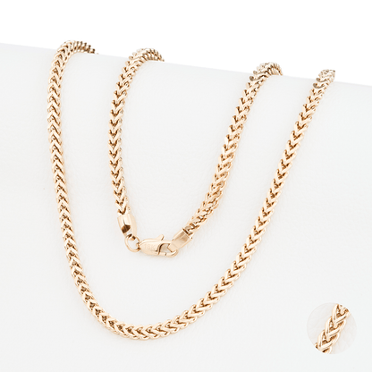 CADENA ESPIGA ORO LAMINADO 18K