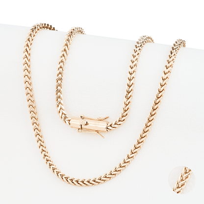 CADENA ESPIGA ORO LAMINADO 18K