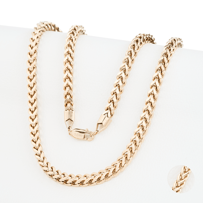 CADENA ESPIGA ORO LAMINADO 18K