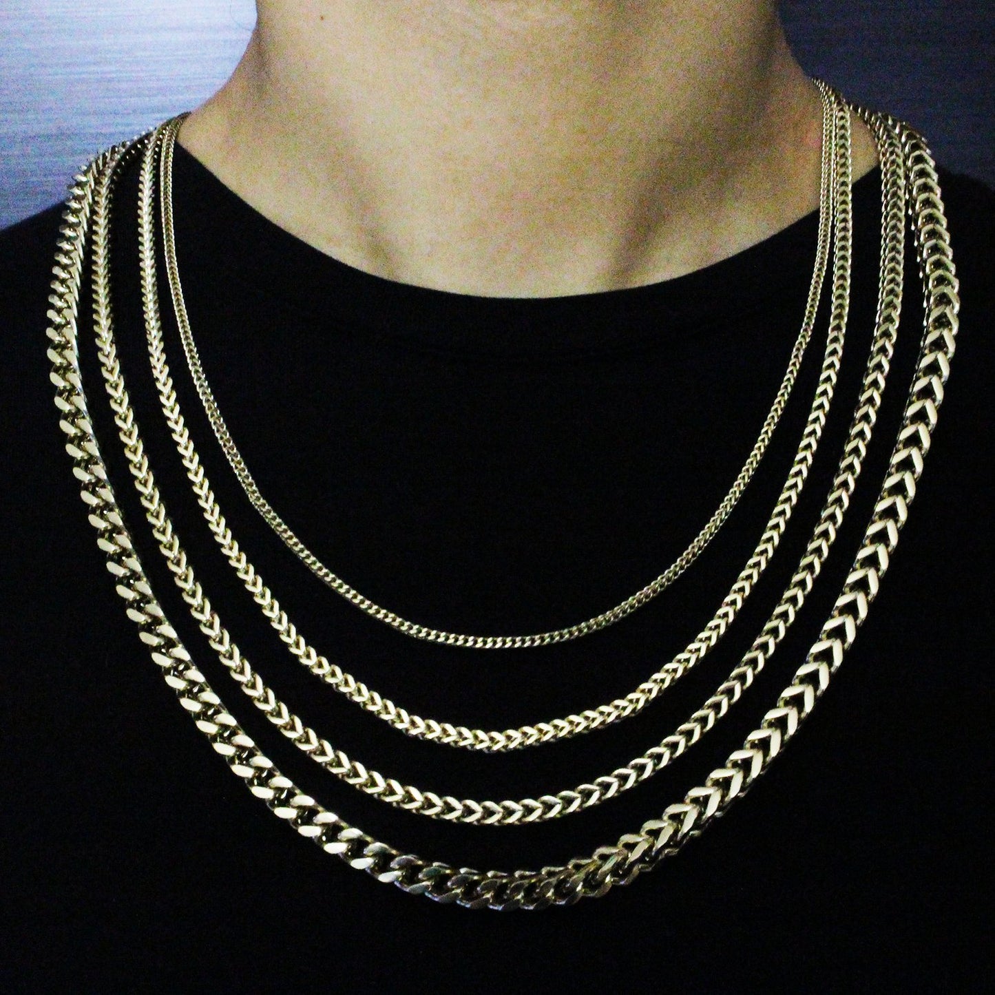 CADENA ESPIGA ORO LAMINADO 18K