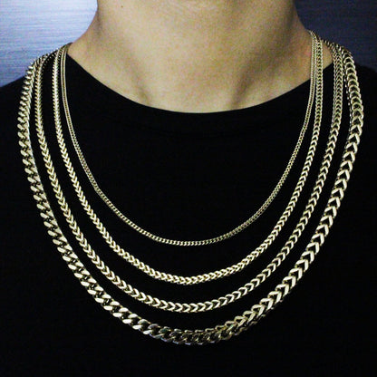 CADENA ESPIGA ORO LAMINADO 18K