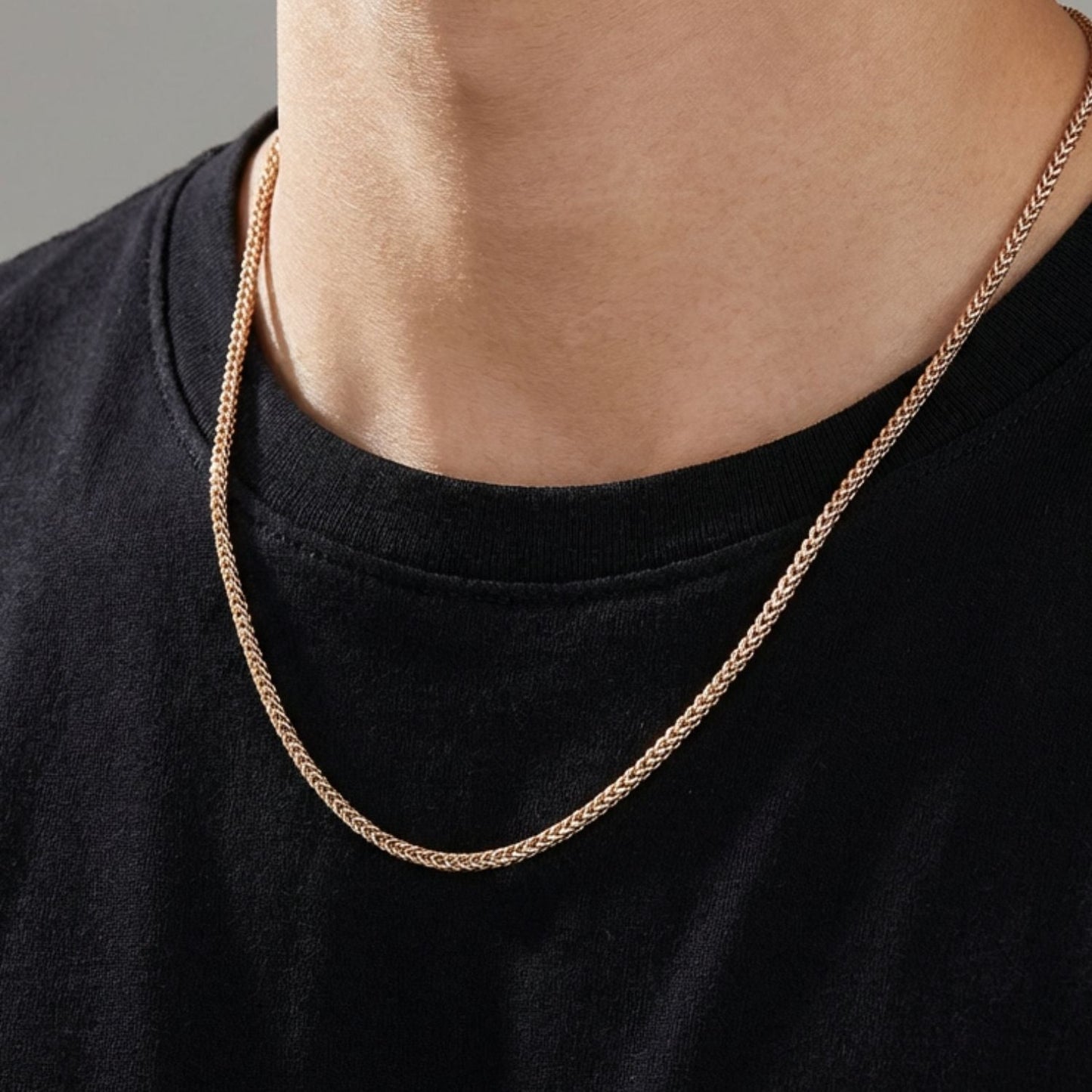 CADENA ESPIGA ORO LAMINADO 18K
