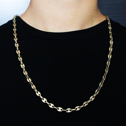 CADENA ANCLA ORO LAMINADO 18K