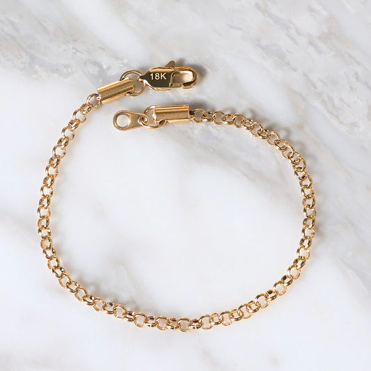 PULSERA ROLO ORO LAMINADO 18K