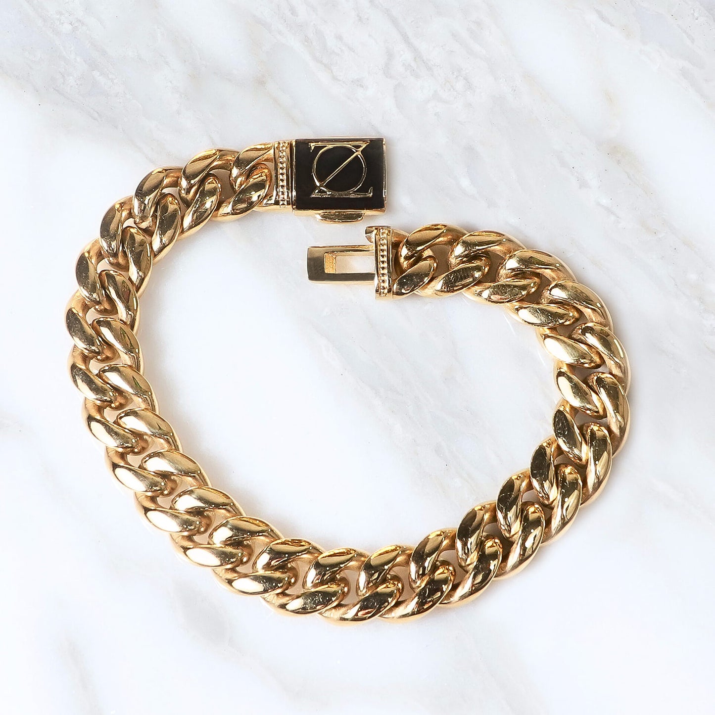 PULSERA CUBANA ORO LAMINADO 18K