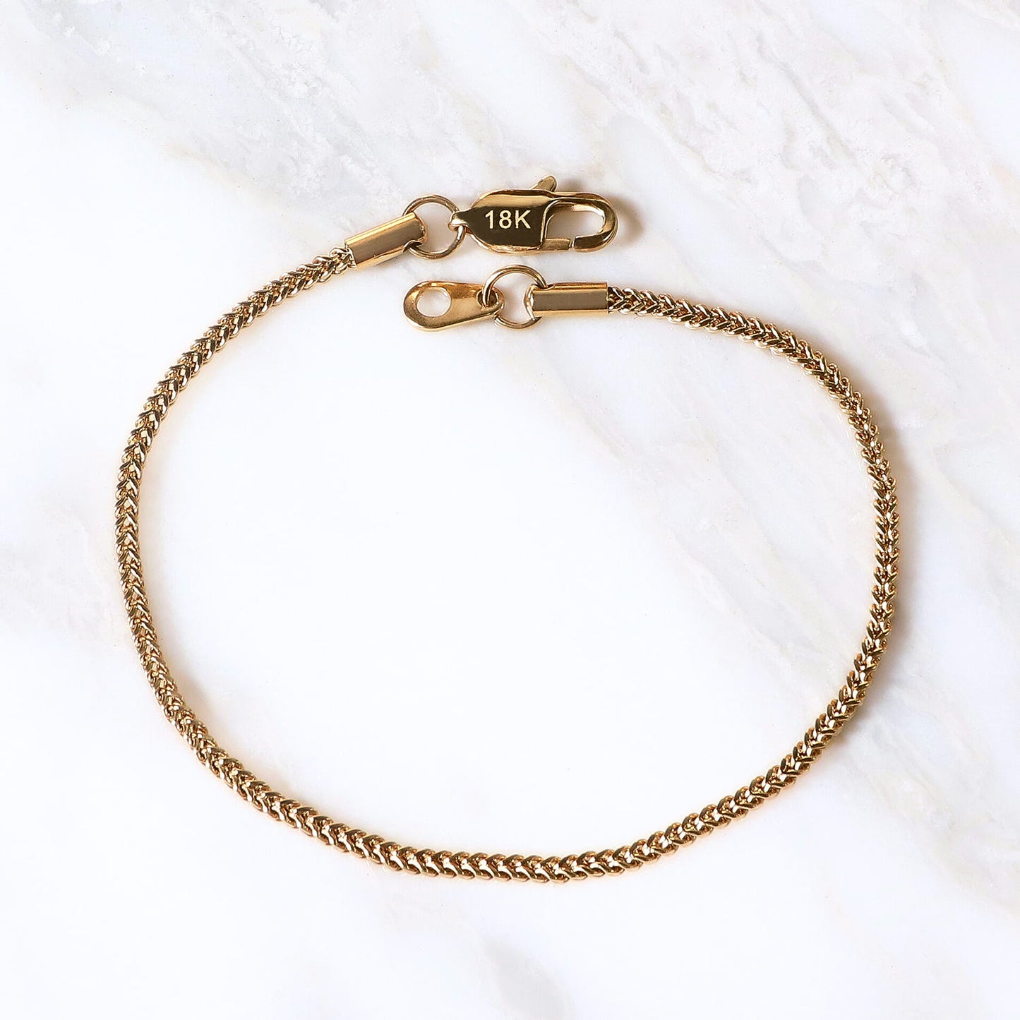 PULSERA ESPIGA ORO LAMINADO 18K