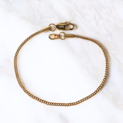 PULSERA ESPIGA ORO LAMINADO 18K