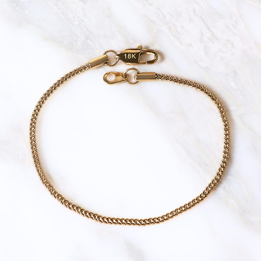 PULSERA ESPIGA ORO LAMINADO 18K