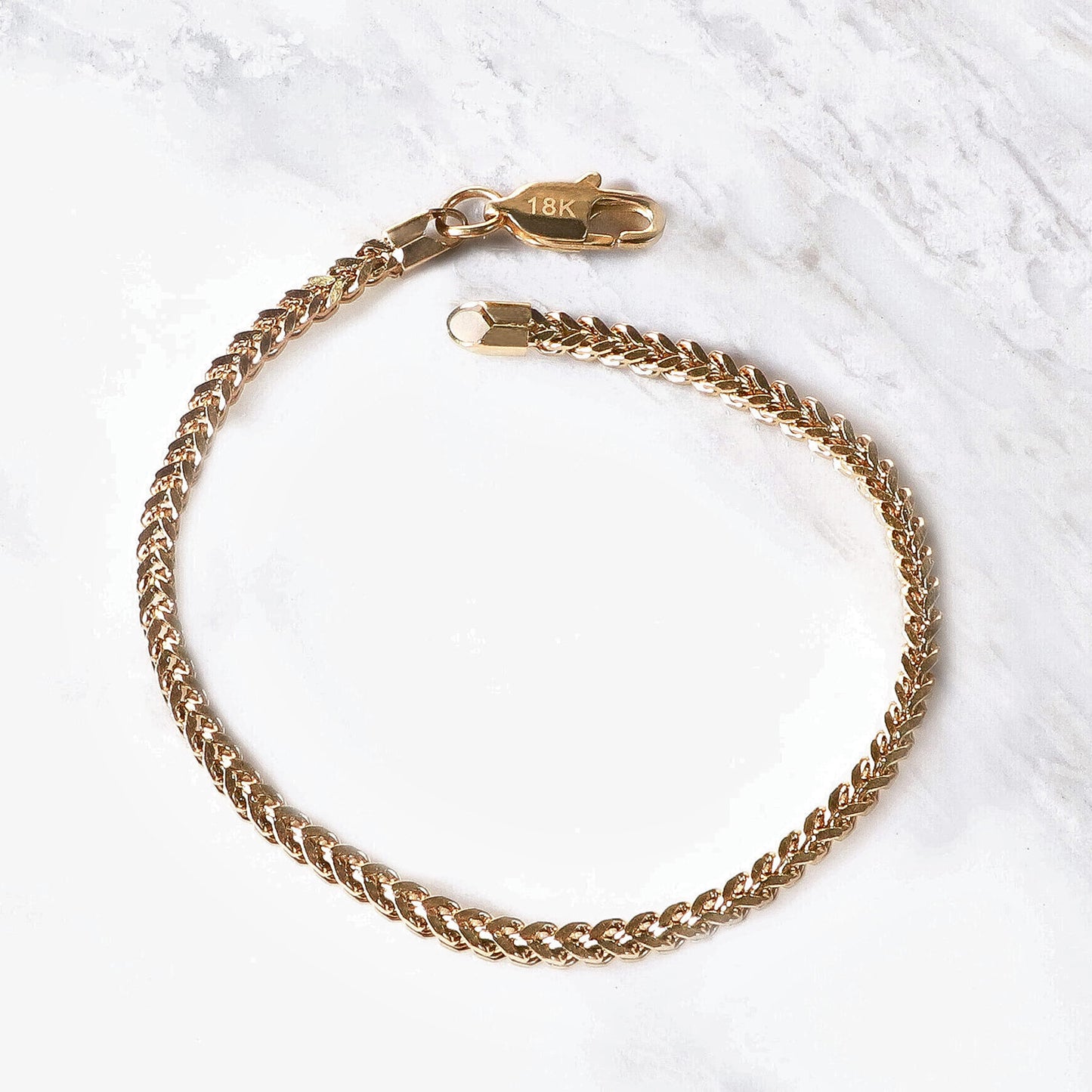 PULSERA ESPIGA ORO LAMINADO 18K