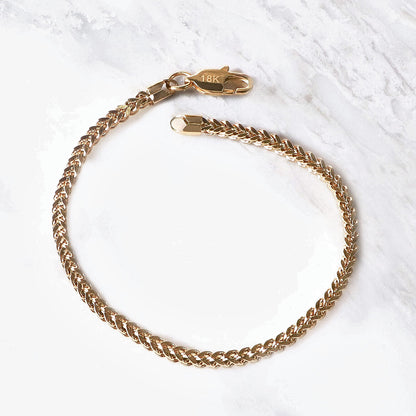 PULSERA ESPIGA ORO LAMINADO 18K
