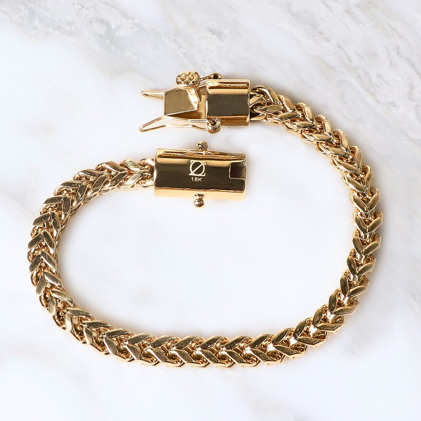 PULSERA ESPIGA ORO LAMINADO 18K