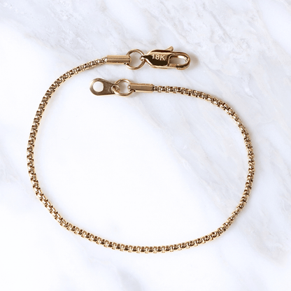 PULSERA VENECIANA ORO LAMINADO 18K