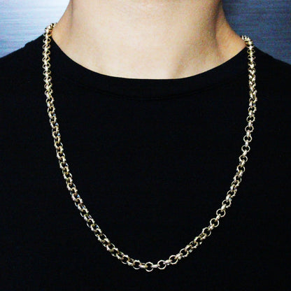 Cadena Rolo Grabado Egipcio