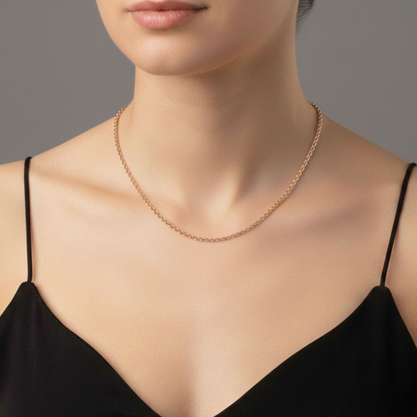 CADENA ROLO ORO LAMINADO 18K