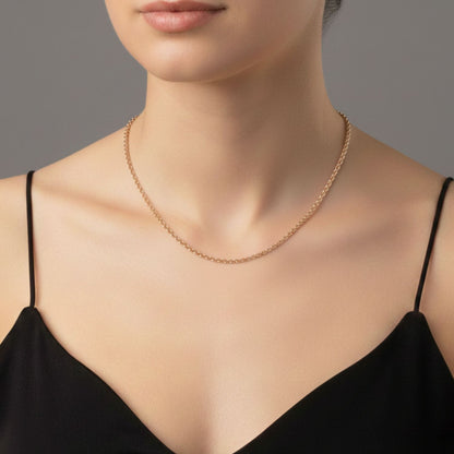 CADENA ROLO ORO LAMINADO 18K