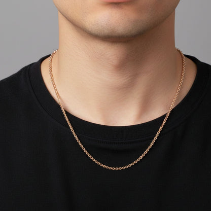 CADENA ROLO ORO LAMINADO 18K