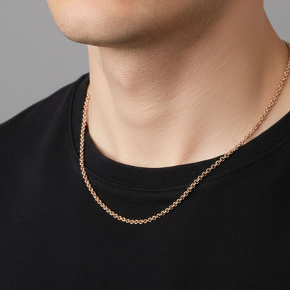 CADENA ROLO ORO LAMINADO 18K