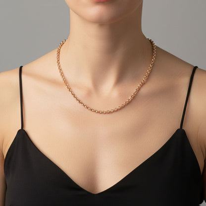 CADENA ROLO ORO LAMINADO 18K
