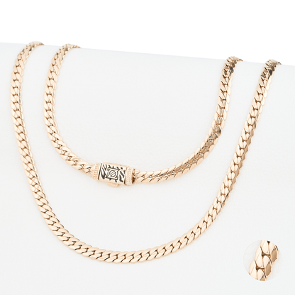 CADENA SERPIENTE LISA ORO LAMINADO 18K