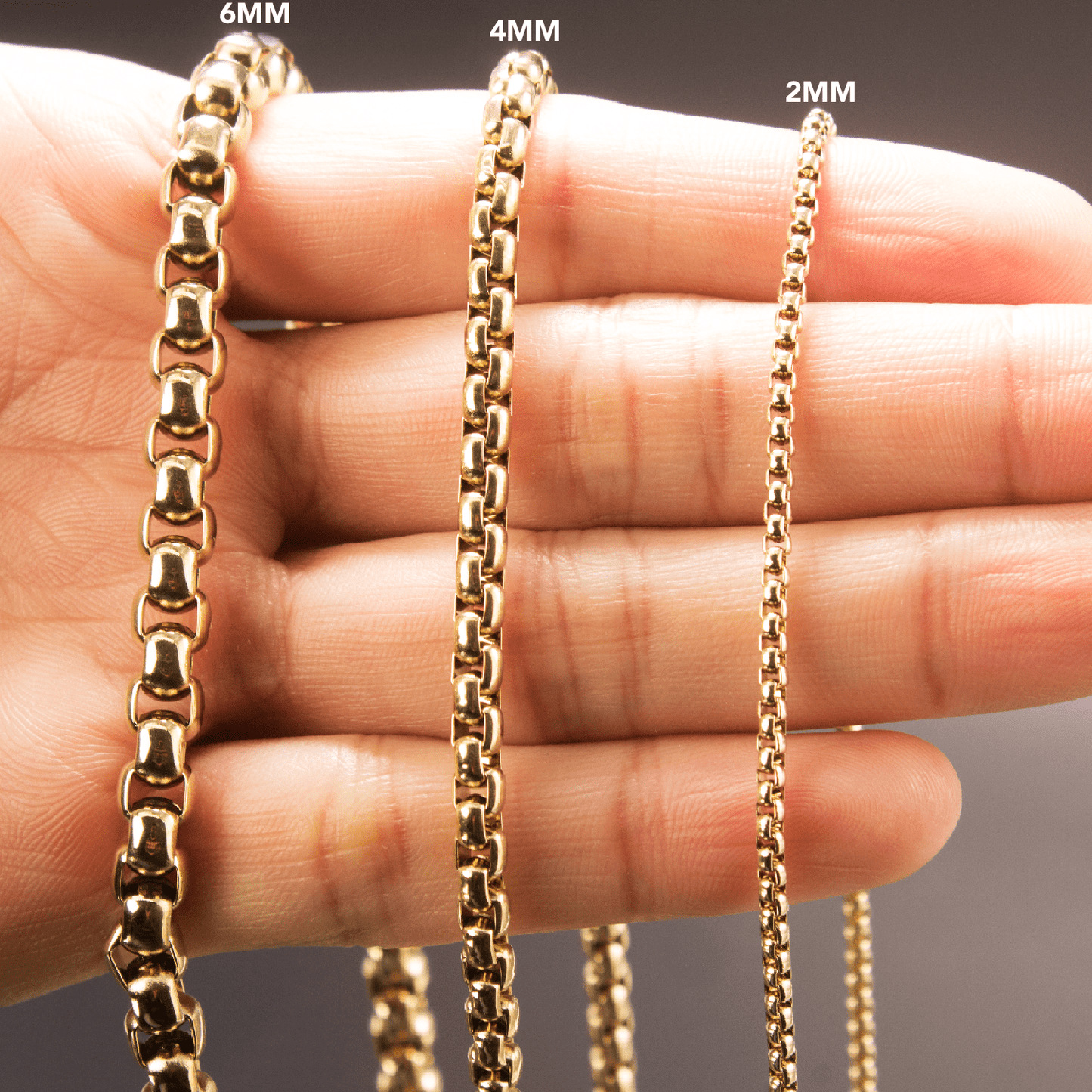 CADENA VENECIANA UNISEX ORO LAMINADO 18K