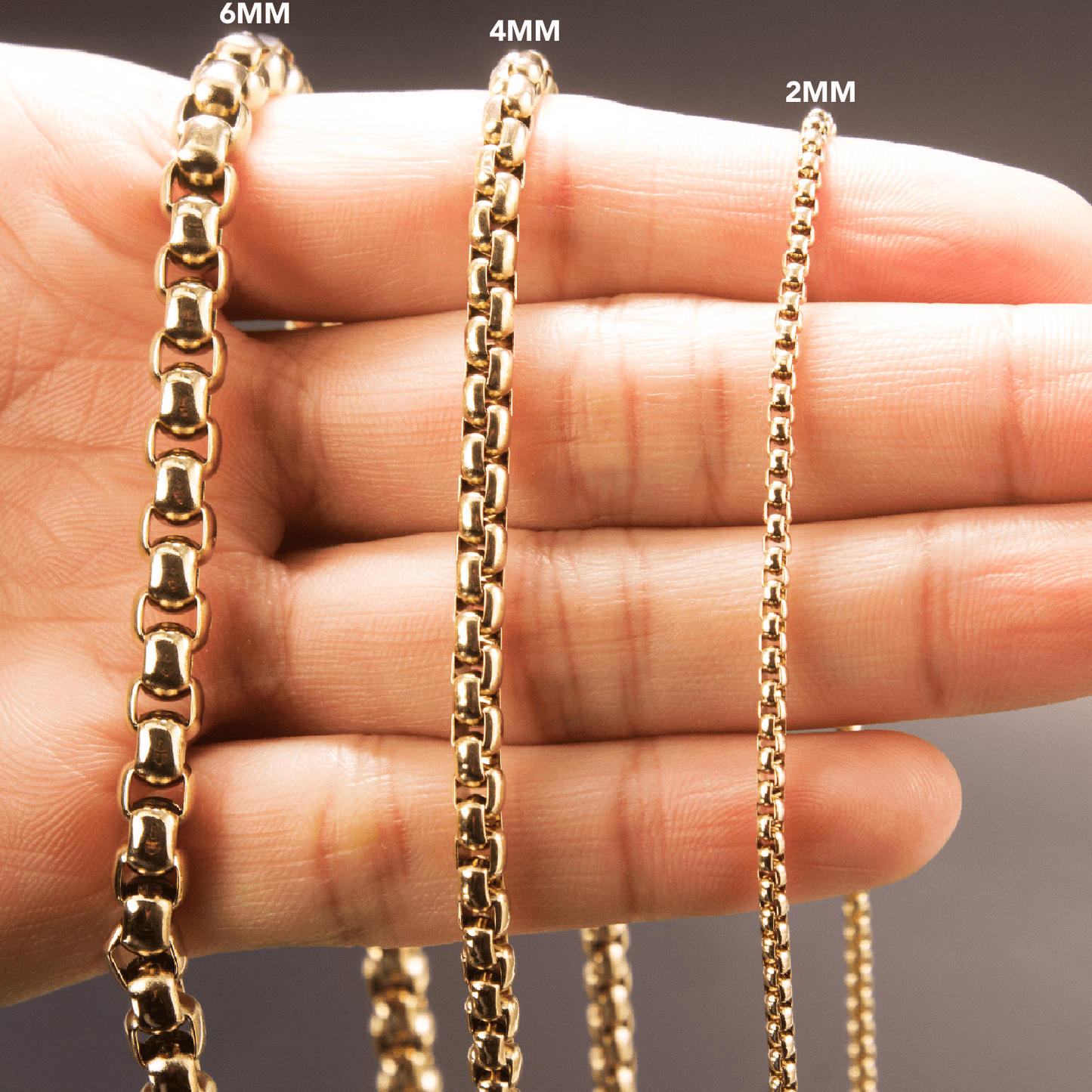 CADENA VENECIANA UNISEX ORO LAMINADO 18K