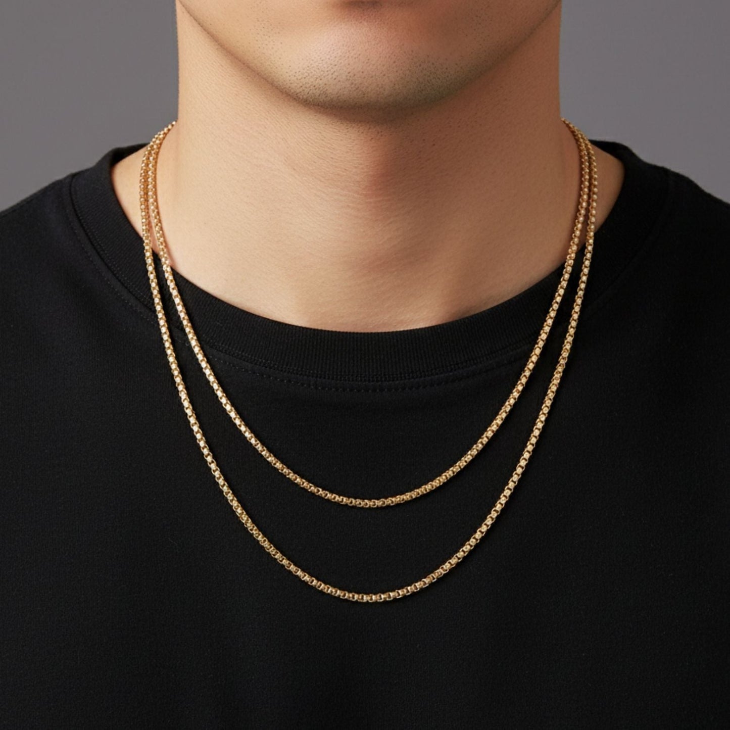 CADENA VENECIANA UNISEX ORO LAMINADO 18K