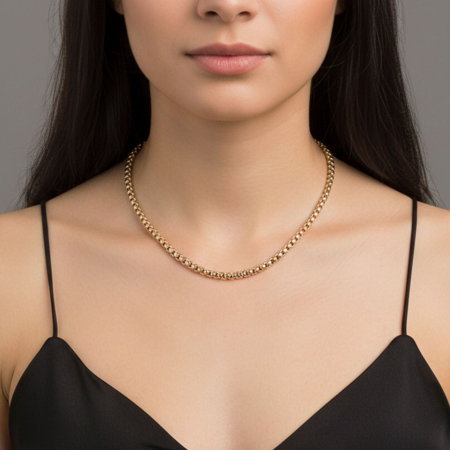 CADENA VENECIANA UNISEX ORO LAMINADO 18K