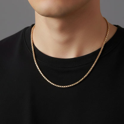 CADENA VENECIANA UNISEX ORO LAMINADO 18K