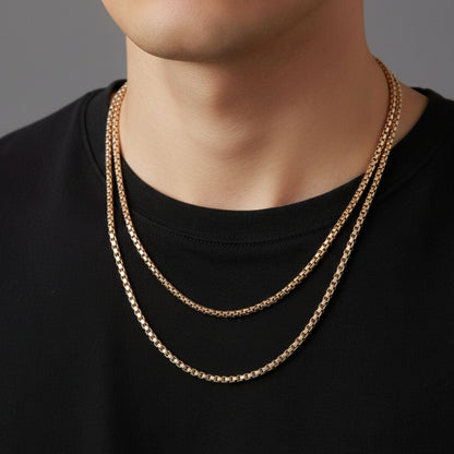 CADENA VENECIANA UNISEX ORO LAMINADO 18K